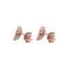 TOMEI Rouge Collection Oval Leave Earrings, Rose Gold 750