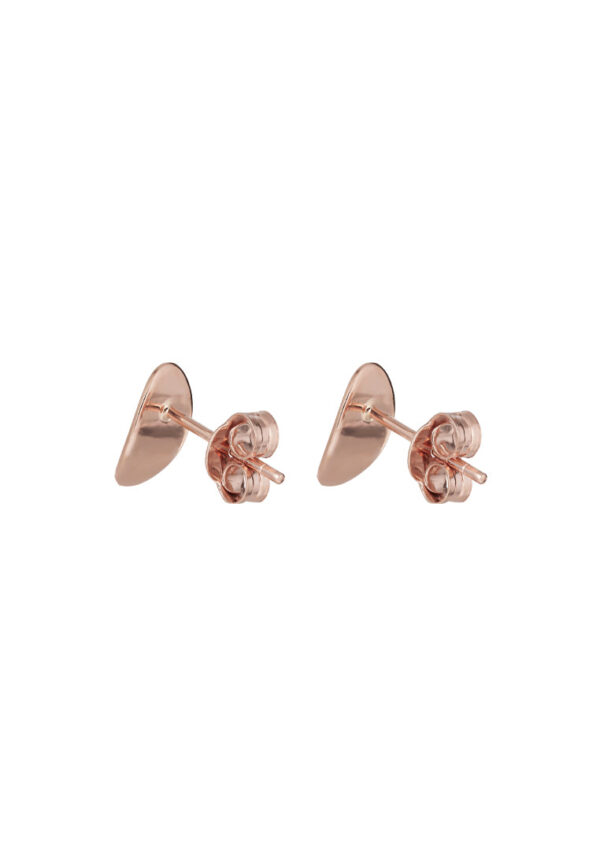 TOMEI Rouge Collection Oval Leave Earrings, Rose Gold 750