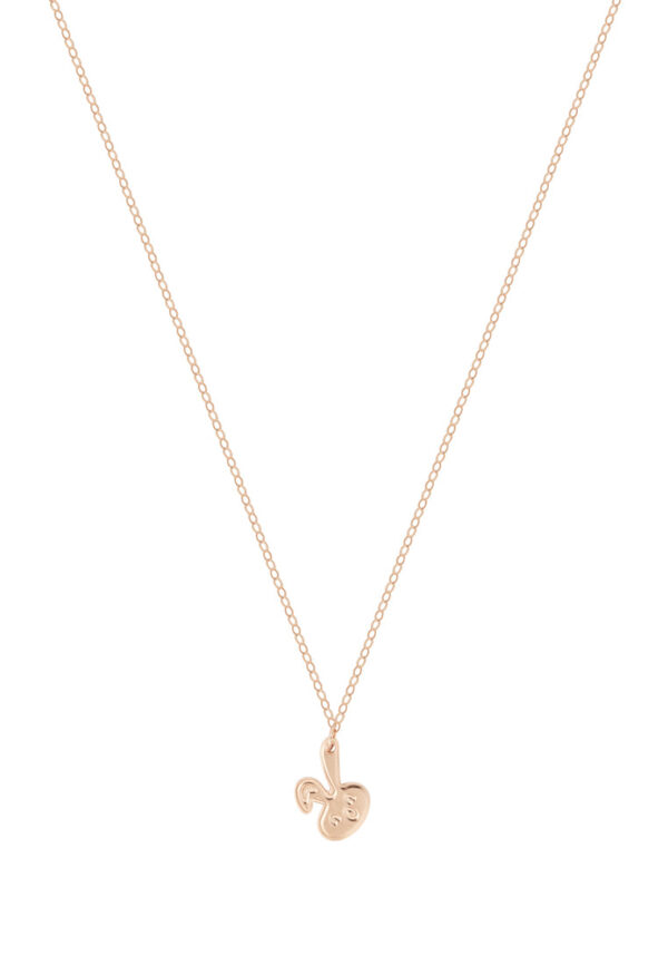 TOMEI Rouge Collection Naughty Bunny Necklace, Rose Gold 750