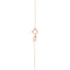 TOMEI Rouge Collection Fu In Circle Necklace, Rose Gold 750