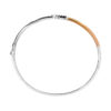 TOMEI Luminous Duet Diamond Bangle, White+Rose Gold 750