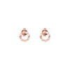 TOMEI Rouge Collection Circle Frame Earrings, Rose Gold 750