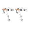 TOMEI Starlight Symphony Diamond Earrings, White+Rose Gold 585