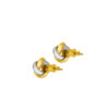 TOMEI Triple Tone Lusso Italia Swirl Knot Earrings, Yellow Gold 916