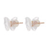 TOMEI Nephrite Collection, Butterfly Earrings, Rose Gold 750