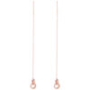 TOMEI Rouge Collection Drop Earrings, Rose Gold 750