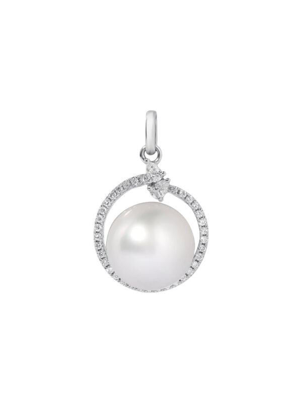 TOMEI South Sea Pearl Pendant, White Gold 750
