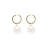 TOMEI Souly Bewitched Pearl Earrings, White/Yellow Gold 585 (E802)
