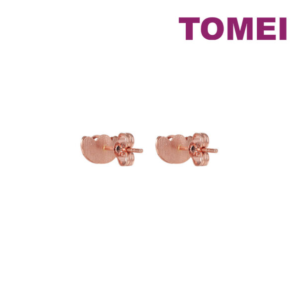 TOMEI Rouge Collection Ingot Earrings, Rose Gold 750