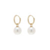 TOMEI Souly Bewitched Pearl Earrings, White/Yellow Gold 585 (E802)