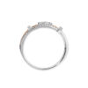 TOMEI Luminous Duet Diamond Ring, White+Rose Gold 750