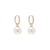TOMEI Souly Bewitched Pearl Earrings, White/Yellow Gold 585 (E802)