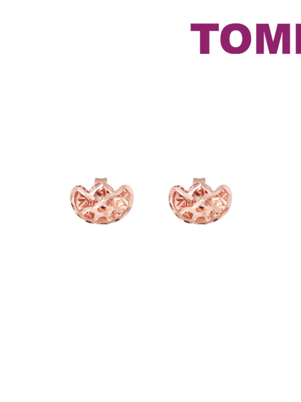 TOMEI Rouge Collection Ingot Earrings, Rose Gold 750