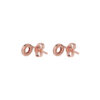 TOMEI Rouge Collection Round Earrings, Rose Gold 750