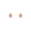 TOMEI Rouge Collection Round Earrings, Rose Gold 750