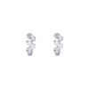 TOMEI Wavy Loop Earrings, White Gold 585