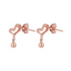 TOMEI Rouge Collection Love Earrings, Rose Gold 750