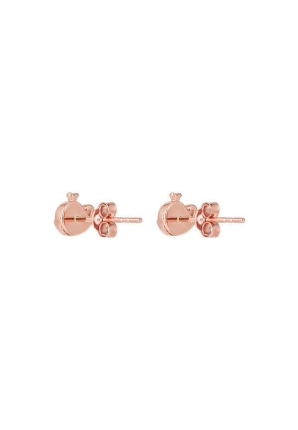 TOMEI Rouge Collection Whale Baby Earrings, Rose Gold 750