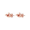 TOMEI Rouge Collection Whale Baby Earrings, Rose Gold 750
