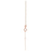 TOMEI Rouge Collection Stylish Pearl Necklace, Rose Gold 750