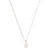 TOMEI Rouge Collection Stylish Pearl Necklace, Rose Gold 750