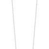 TOMEI Wave-Inspired Necklace, White Gold 585