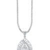 TOMEI The Classy Series Diamond Pendant, White Gold 750