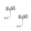 TOMEI Twyla Earrings, White Gold 375