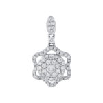 TOMEI The Classy Series Diamond Pendant, White Gold 750