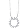 TOMEI The Classy Series Diamond Pendant, White Gold 750