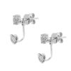 TOMEI Twyla Earrings, White Gold 375