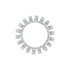 TOMEI The Classy Series Diamond Pendant, White Gold 750