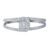TOMEI The Bloom Series Diamond Bangle, White Gold 750