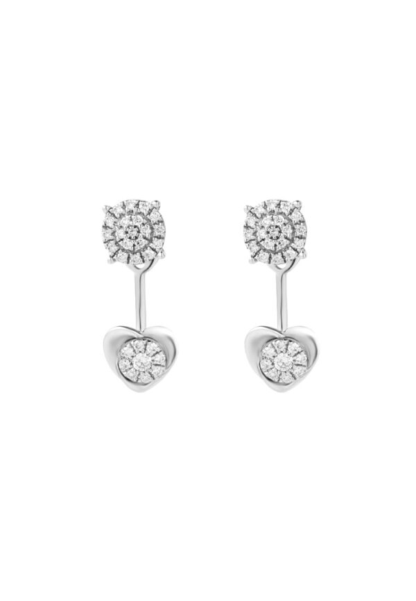 TOMEI Twyla Earrings, White Gold 375