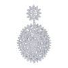 TOMEI The Bloom Series Diamond Pendant, White Gold 750
