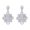 TOMEI The Bloom Series Diamond Earrings, White Gold 750