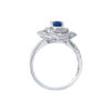 TOMEI Sapphire Diamond Ring, White Gold 750