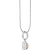 TOMEI The Symbolic Of Four Happiness Diamond Pendant Set, White+Rose Gold 585