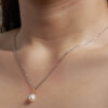 TOMEI [Online Exclusive] Minimalist Pearl Pendant, Yellow Gold 750