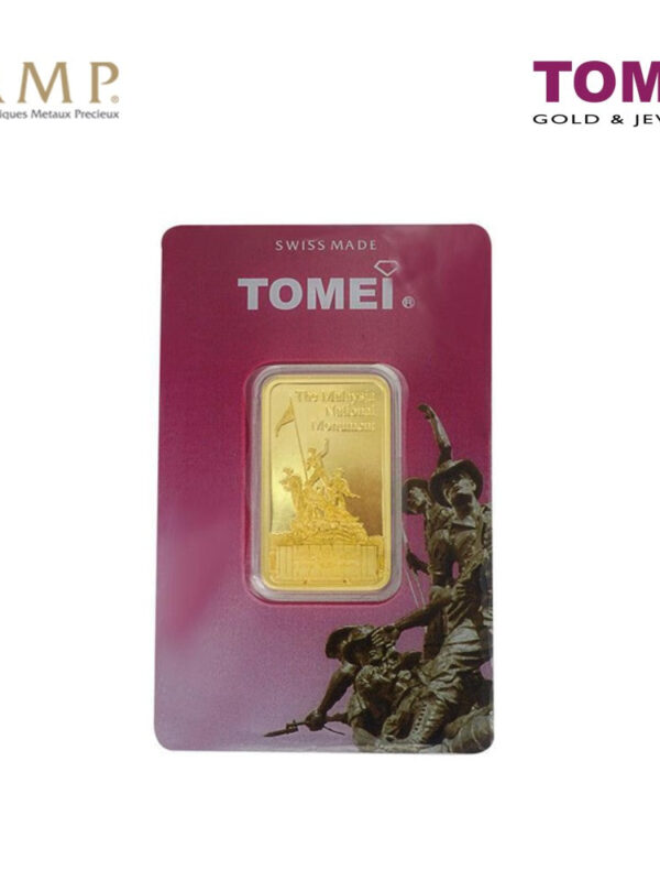 Tomei x PAMP Suisse Icons of Malaysia National Monument Wafer | 20 Grams | Fine Gold 9999 (PTN-R-20G)