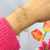 TOMEI Small Circles Bracelet, Yellow Gold 916