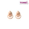 TOMEI Rouge Collection Lovingly RuYi Lock Earrings I Rose Gold 750 (18K)