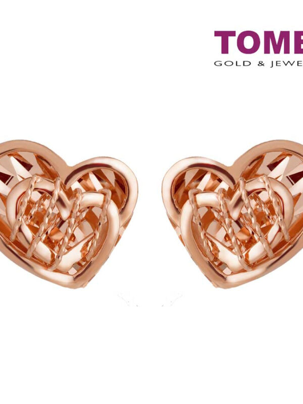 TOMEI Rouge Collection, Fall in Love Earrings, Rose Gold 750 (WQ4-DS)