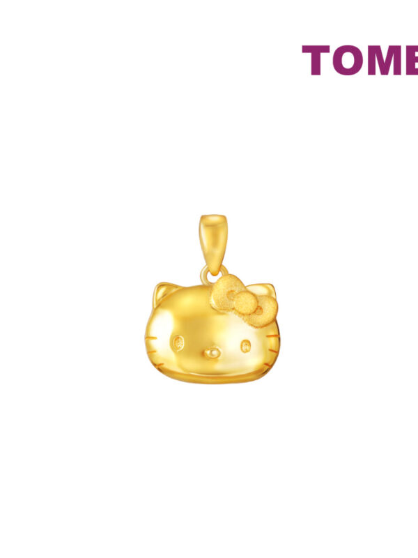 TOMEI X SANRIO Winter Wonders Hello Kitty Pendant, Yellow Gold 916