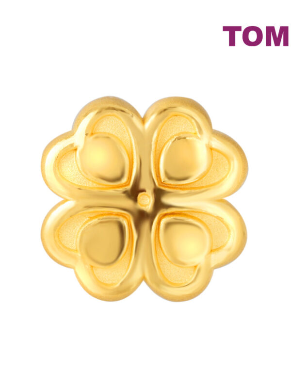 TOMEI [Online Exclusive] Clovery Love Charm, Yellow Gold 999