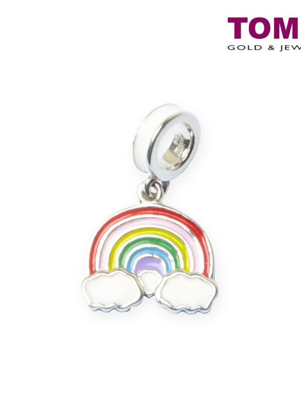 TOMEI Somewhere Over The Rainbow Charm, White Gold 585 (CHO-P5998)
