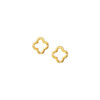 TOMEI [Online Exclusive] Lusso Italia Clover Earrings, Yellow Gold 916