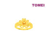TOMEI X PRIMA GOLD Himalaya Collection Flower Ring, Yellow Gold 999