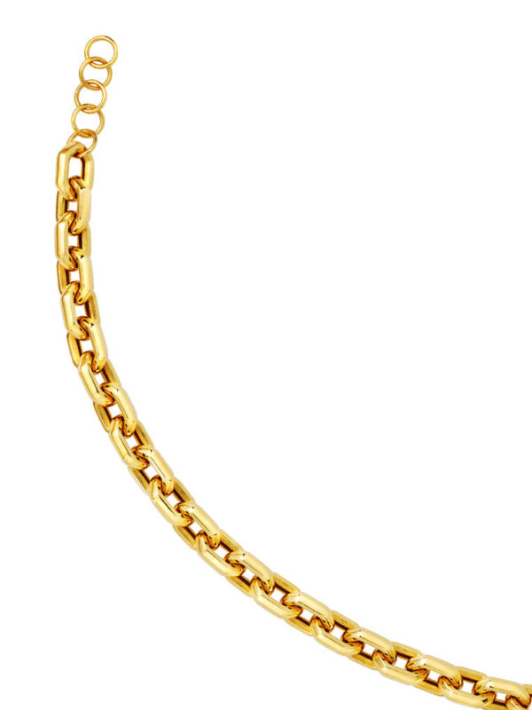 TOMEI Solid Geometric Chain Linked Bracelet, Yellow Gold 916