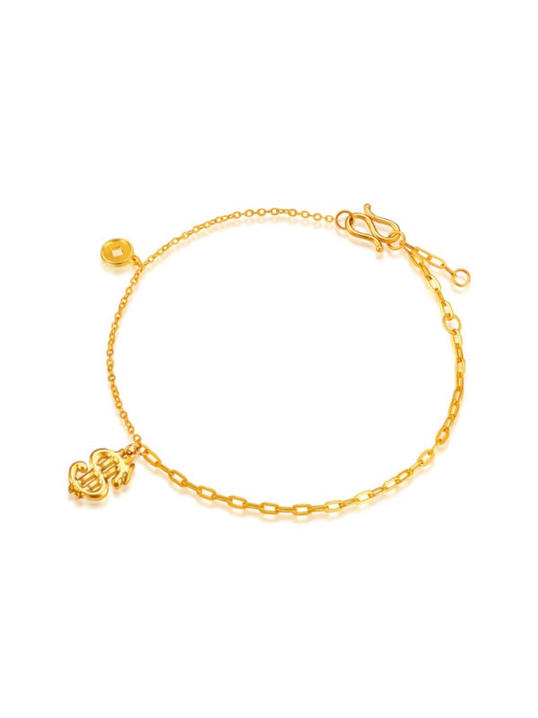 TOMEI Wealthy Dragon Bracelet, Yellow Gold 999 (5G)
